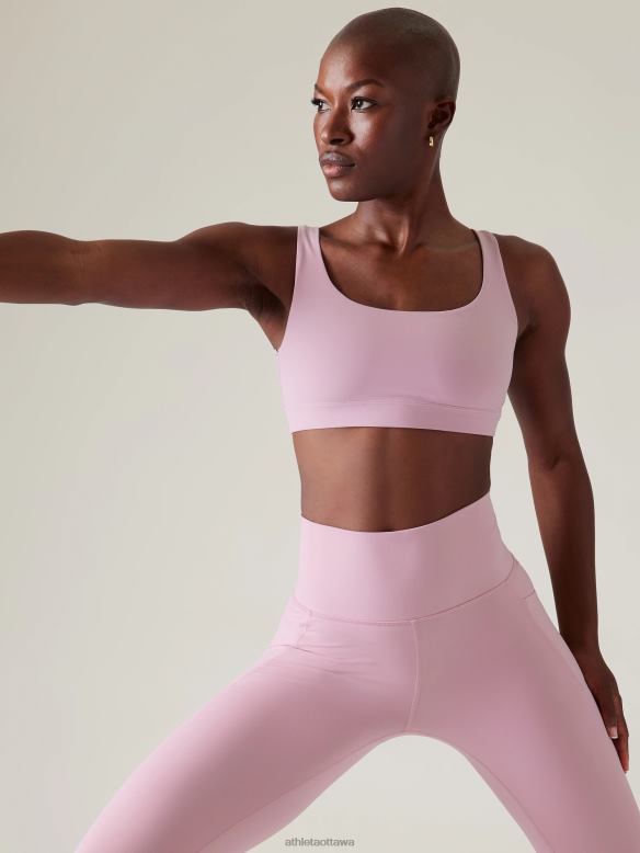 Athleta Exhale Bra A-C Women Begonia Bras & Underwear | VHFL2700