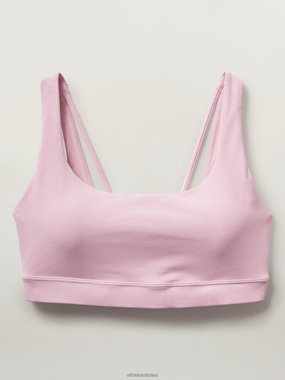 Athleta Exhale Bra A-C Women Begonia Bras & Underwear | VHFL2700