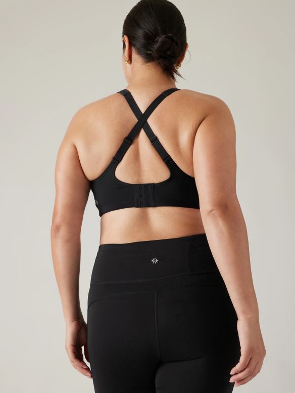 Athleta Glory Bra Women Black Bras & Underwear | VHFL2675