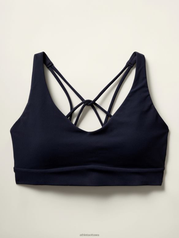 Athleta Solace Bra A-C Women Navy Bras & Underwear | VHFL2595