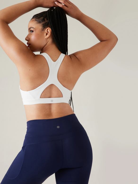 Athleta Ultimate Bra A-C Women White Bras & Underwear | VHFL2668