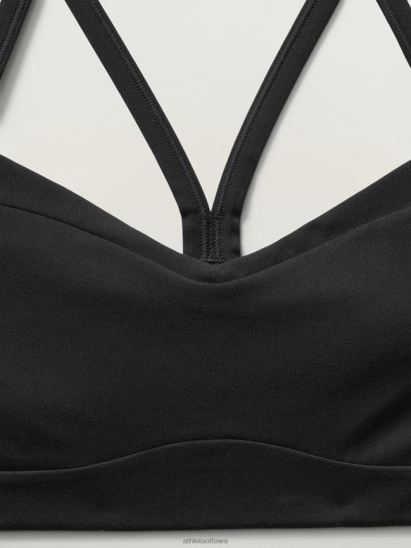 Athleta Vital Bra A-C Women Black Bras & Underwear | VHFL2674