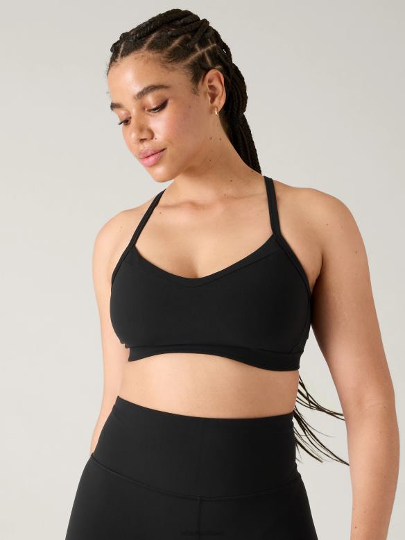 Athleta Vital Bra A-C Women Black Bras & Underwear | VHFL2674