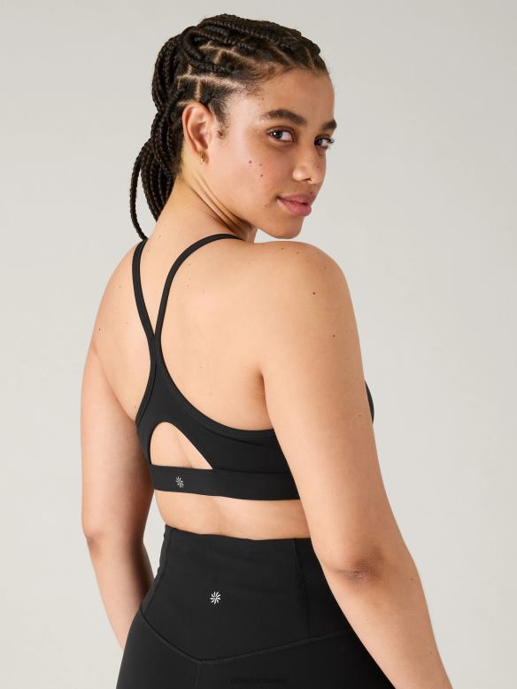 Athleta Vital Bra A-C Women Black Bras & Underwear | VHFL2674