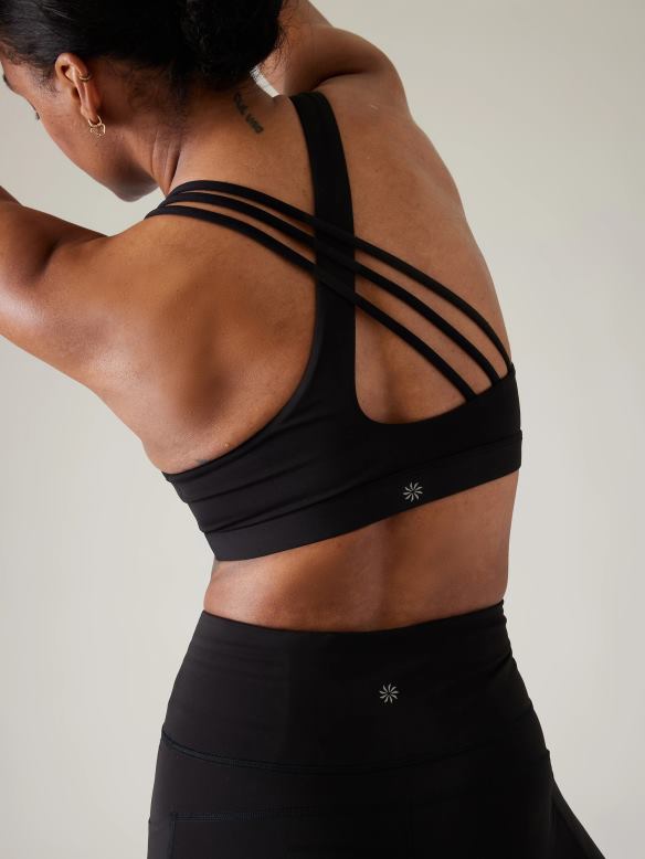 Athleta Train Free Bra D-DD Women Black Bras & Underwear | VHFL2671