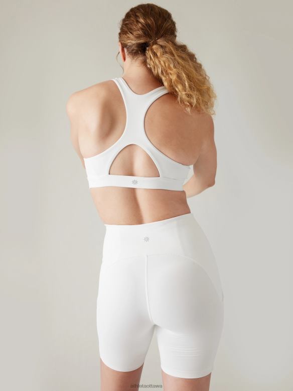 Athleta Ultimate Bra D-DD+ Women White Bras & Underwear | VHFL2669