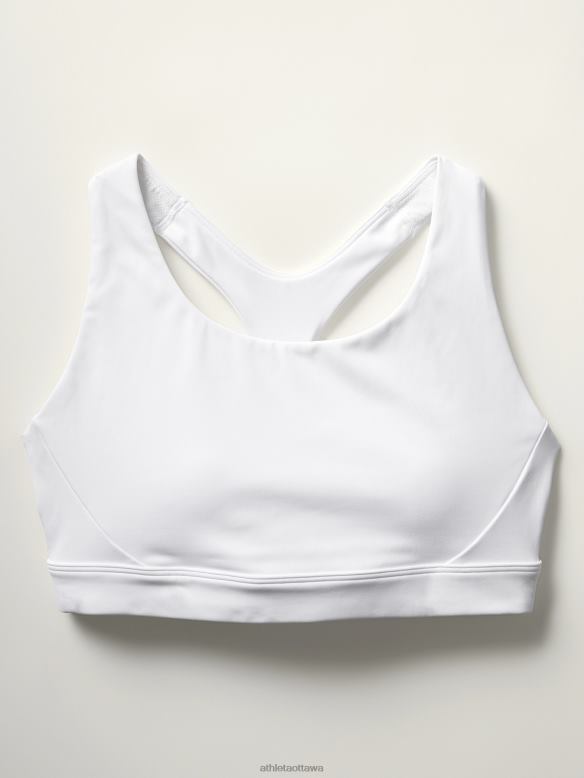 Athleta Ultimate Bra D-DD+ Women White Bras & Underwear | VHFL2669