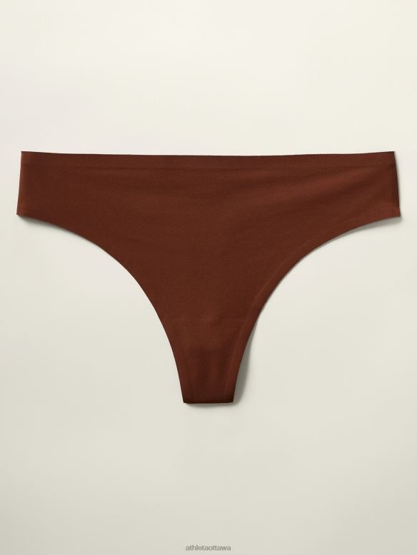 Athleta Ritual Thong Underwear Women Ancient Mahogany Bras & Underwear | VHFL2705