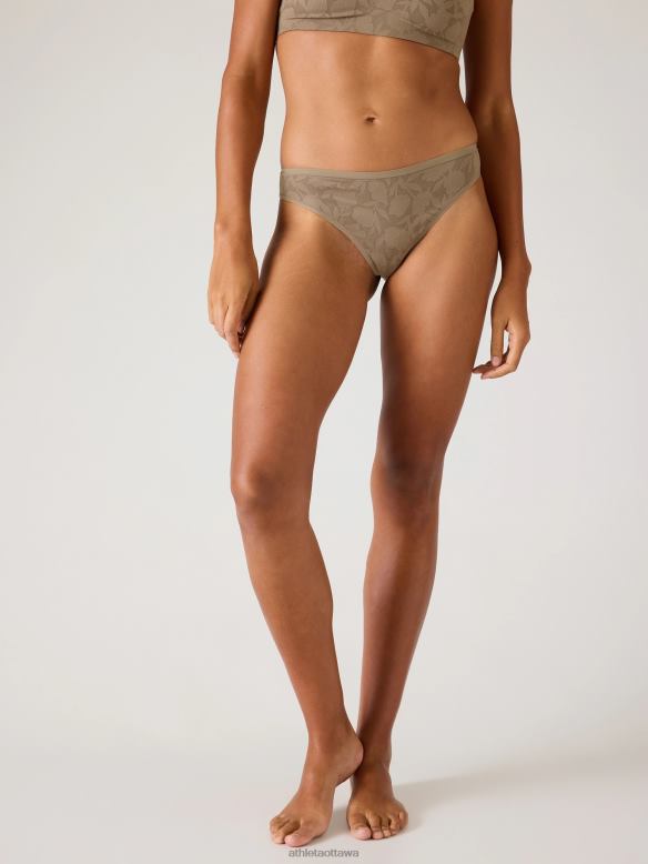 Athleta Ritual Thong Underwear Women Pyrite Lace Bras & Underwear | VHFL2643