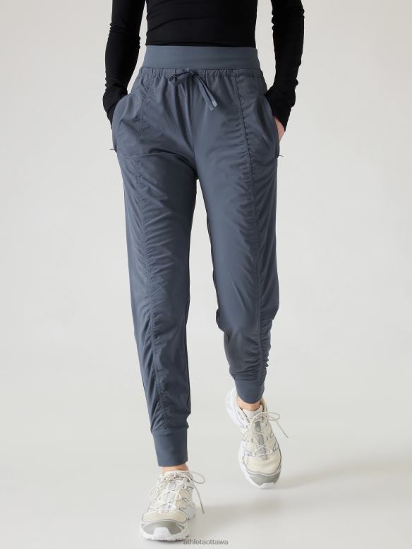 Athleta Attitude Jogger Women Granite Blue Clothing VHFL2151