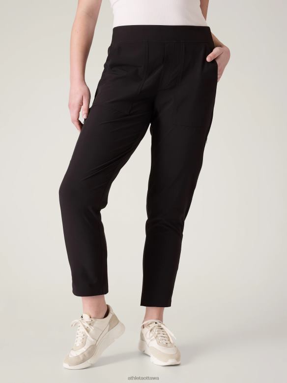 Athleta Brooklyn Ankle Utility Pant Women Black Clothing VHFL2152