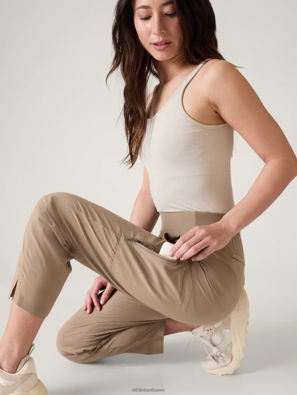 Athleta Brooklyn Ankle Utility Pant Women Pyrite Clothing VHFL2164