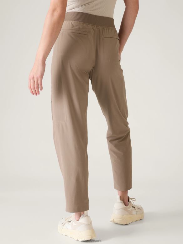 Athleta Brooklyn Ankle Utility Pant Women Pyrite Clothing VHFL2164