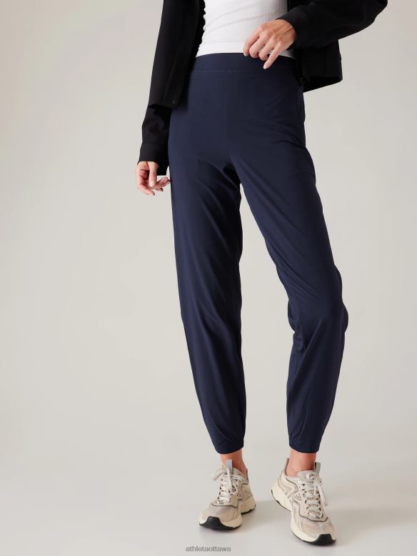 Athleta Brooklyn Heights High Rise Jogger Women Navy Clothing VHFL2159