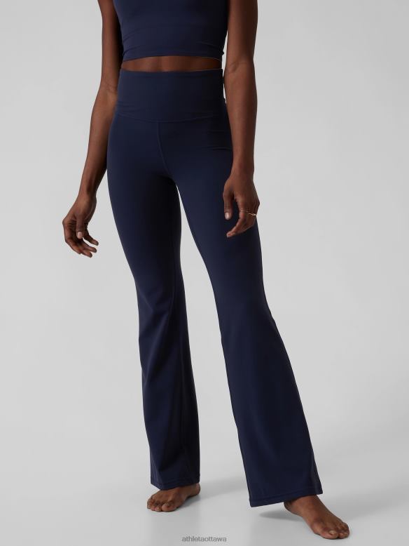 Athleta Elation Flare Pant Women Navy Clothing VHFL296