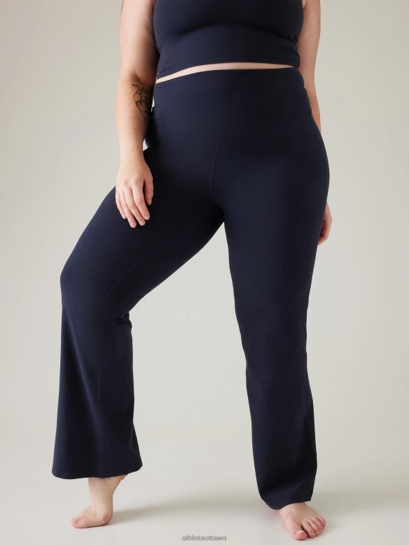 Athleta Elation Flare Pant Women Navy Clothing VHFL296