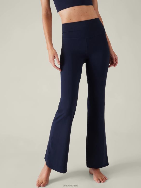 Athleta Elation Flare Pant Women Navy Clothing VHFL296