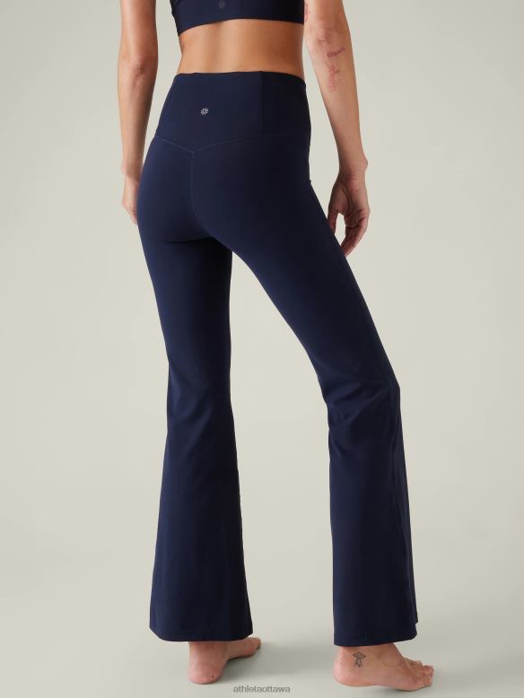 Athleta Elation Flare Pant Women Navy Clothing VHFL296