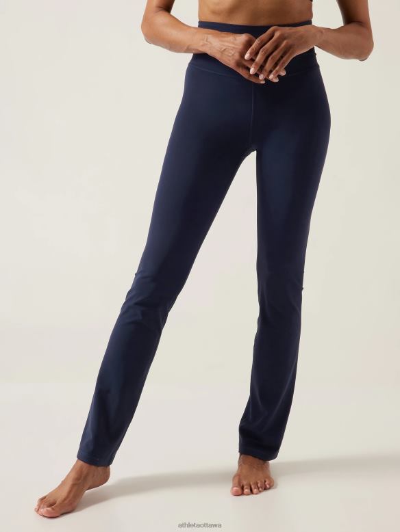 Athleta Elation Straight Leg Pant Women Navy Clothing VHFL2117