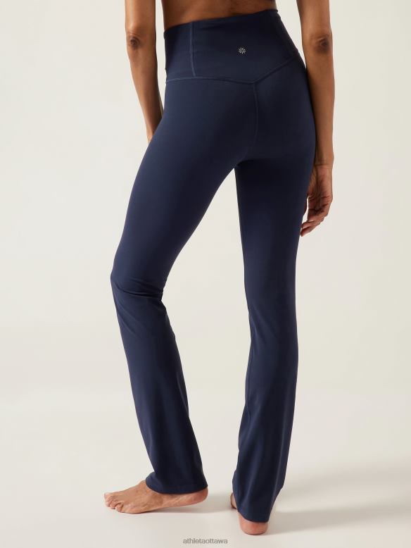 Athleta Elation Straight Leg Pant Women Navy Clothing VHFL2117