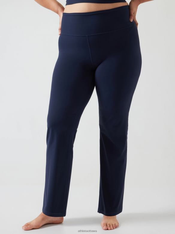 Athleta Elation Straight Leg Pant Women Navy Clothing VHFL2117