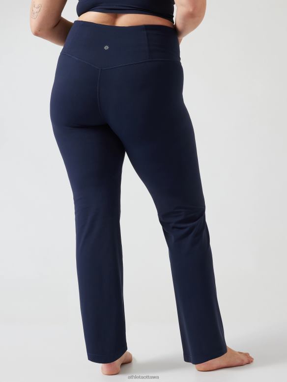 Athleta Elation Straight Leg Pant Women Navy Clothing VHFL2117