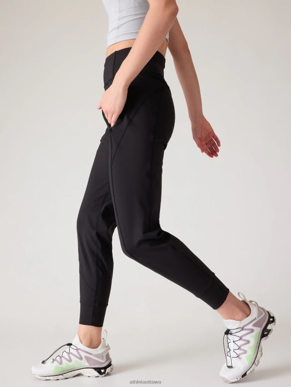 Athleta Rainier Jogger Women Black Clothing VHFL234