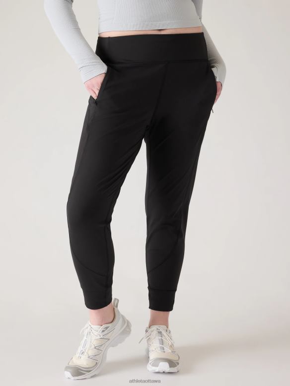 Athleta Rainier Jogger Women Black Clothing VHFL234