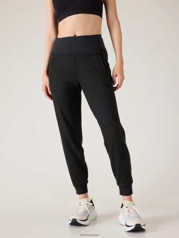 Athleta Unstoppable Jogger Women Black Clothing VHFL247