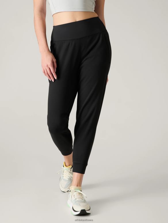 Athleta Unstoppable Jogger Women Black Clothing VHFL247