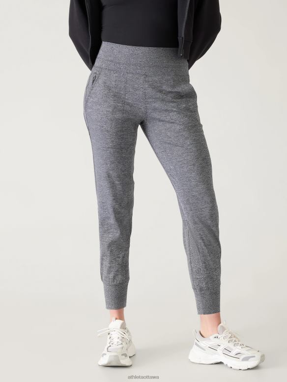 Athleta Venice Mid Rise Jogger Women Grey Heather Clothing VHFL2181