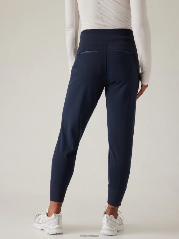 Athleta Venice Mid Rise Jogger Women Navy Clothing VHFL2133