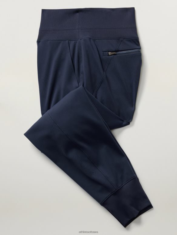 Athleta Venice Mid Rise Jogger Women Navy Clothing VHFL2133