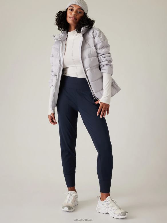 Athleta Venice Mid Rise Jogger Women Navy Clothing VHFL2133