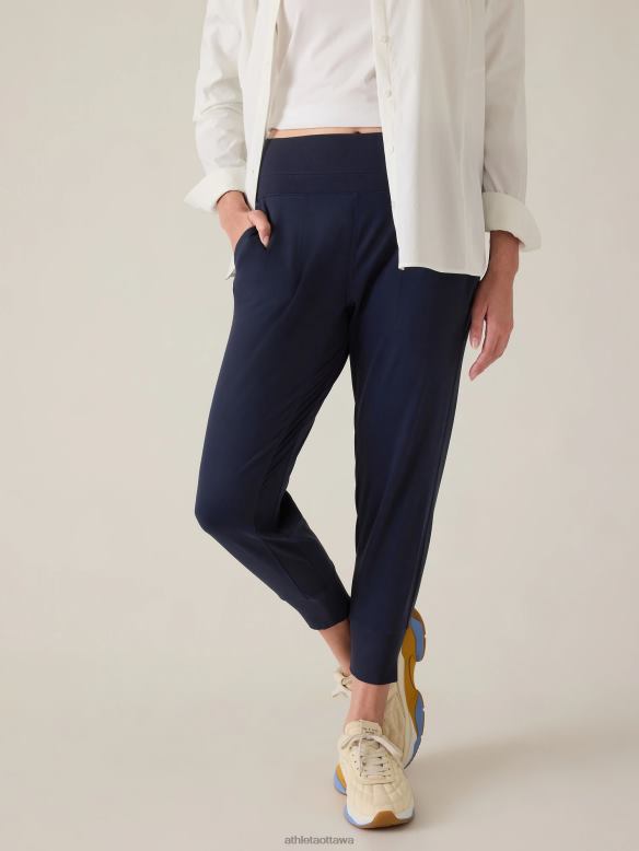 Athleta Venice Mid Rise Jogger Women Navy Clothing VHFL2133