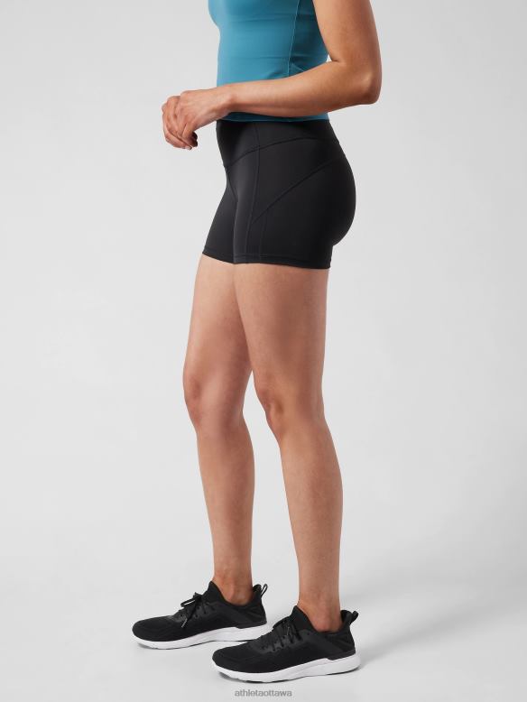 Athleta Ultimate Shortie Women Black Clothing VHFL252