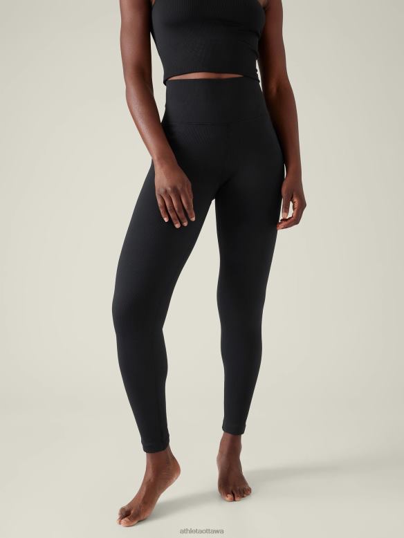 Athleta Aurora Seamless Tight Women Black Clothing VHFL239