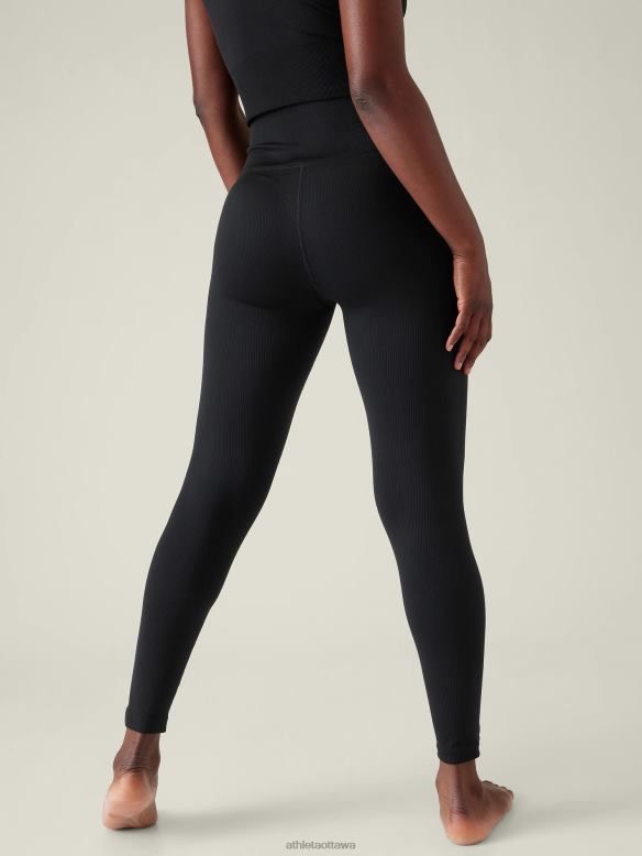 Athleta Aurora Seamless Tight Women Black Clothing VHFL239