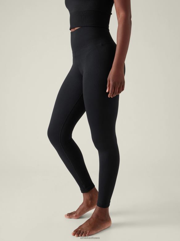 Athleta Aurora Seamless Tight Women Black Clothing VHFL239