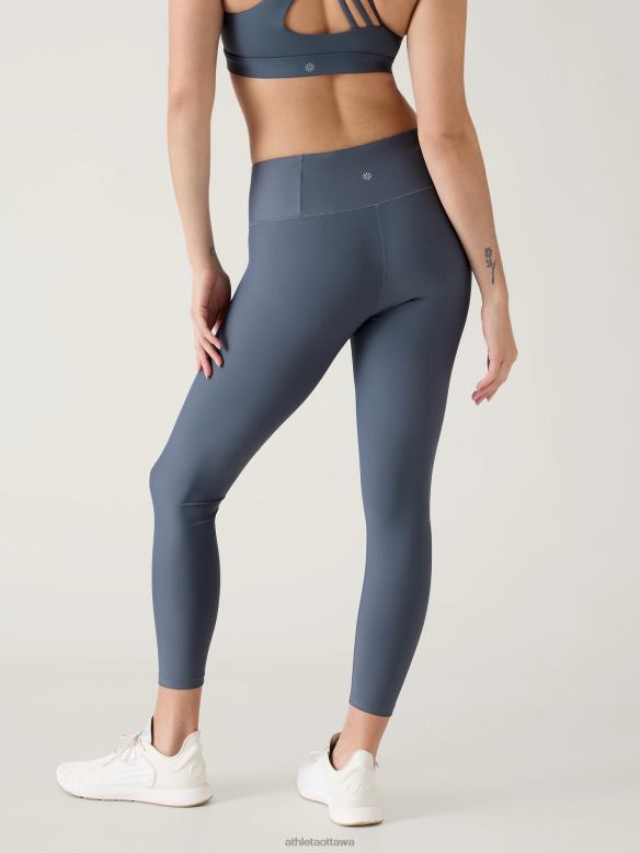 Athleta Interval Tight Women Granite Blue Clothing VHFL2174