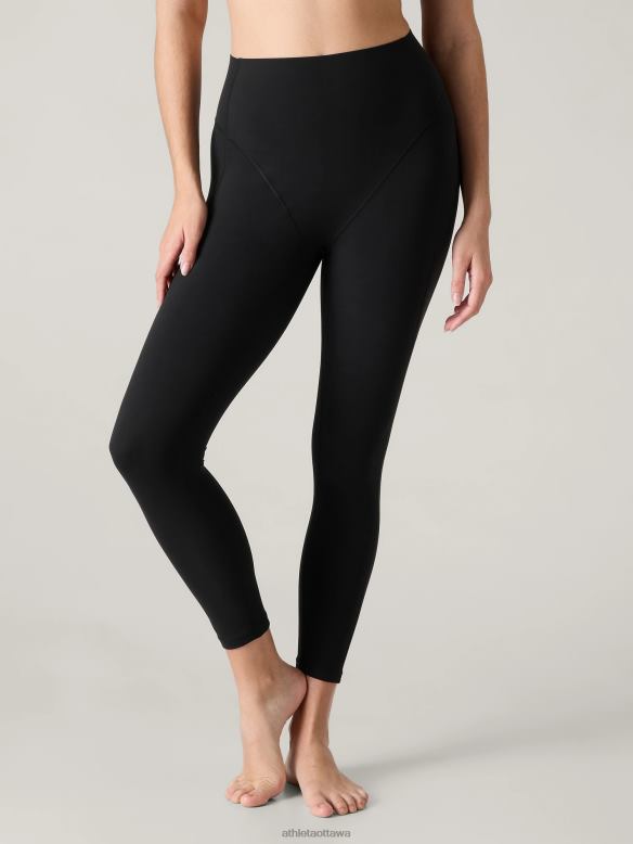 Athleta Keys Transcend Tight Women Black Clothing VHFL2162