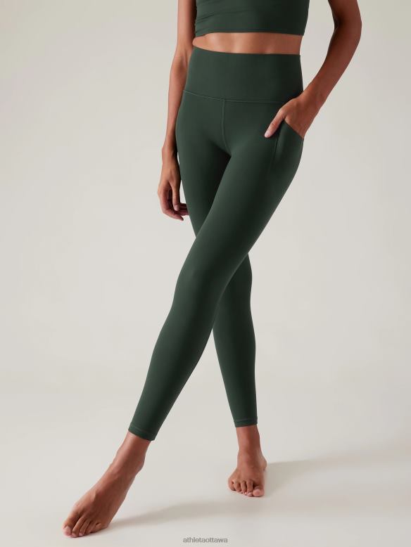 Athleta Salutation Stash Tight Women Seaweed Snack Clothing VHFL228