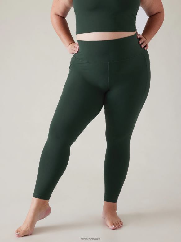 Athleta Salutation Stash Tight Women Seaweed Snack Clothing VHFL228