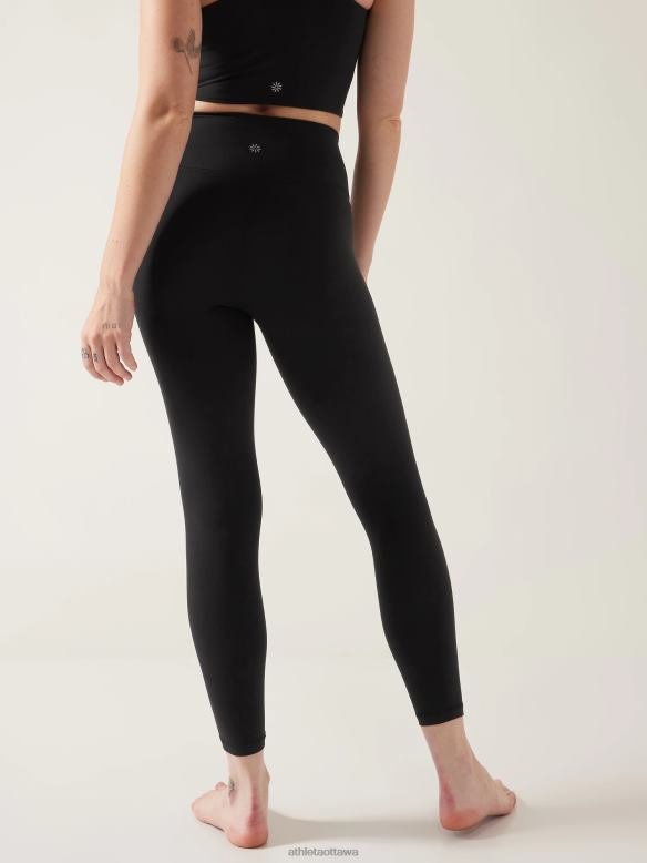 Athleta Transcend 7/8 Tight Women Black Clothing VHFL280