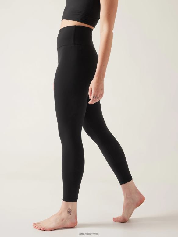 Athleta Transcend 7/8 Tight Women Black Clothing VHFL280