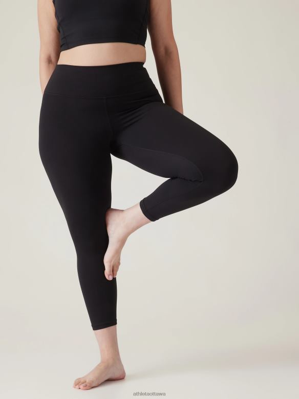 Athleta Transcend 7/8 Tight Women Black Clothing VHFL280