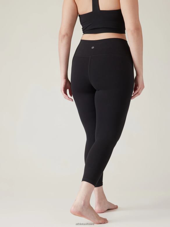 Athleta Transcend 7/8 Tight Women Black Clothing VHFL280