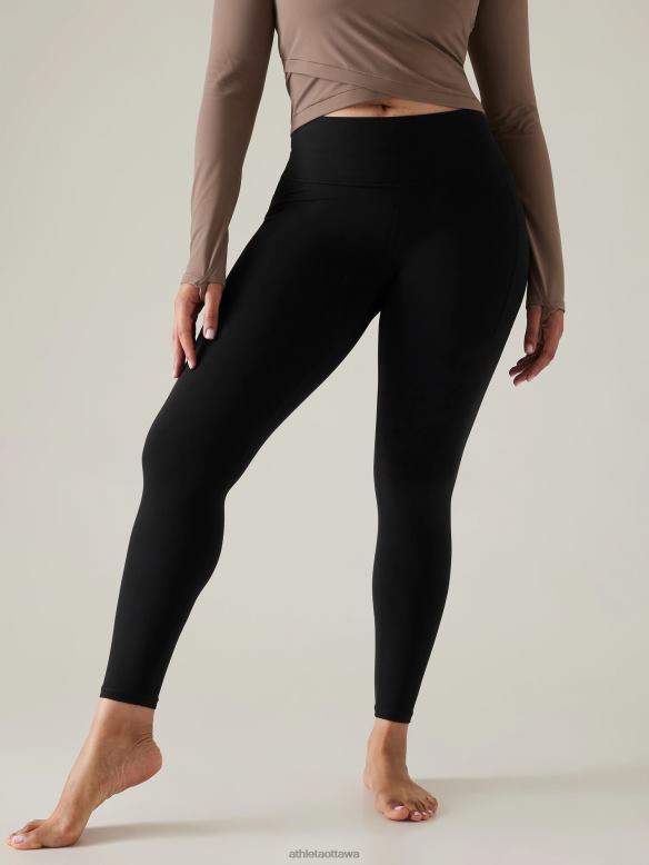 Athleta Transcend Stash Tight Women Black Clothing VHFL2125