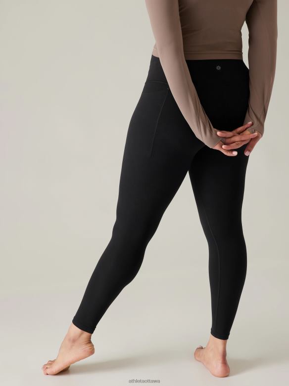 Athleta Transcend Stash Tight Women Black Clothing VHFL2125