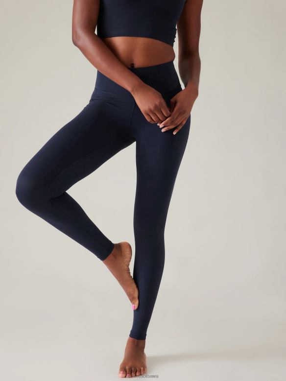 Athleta Transcend Stash Tight Women Navy Clothing VHFL275